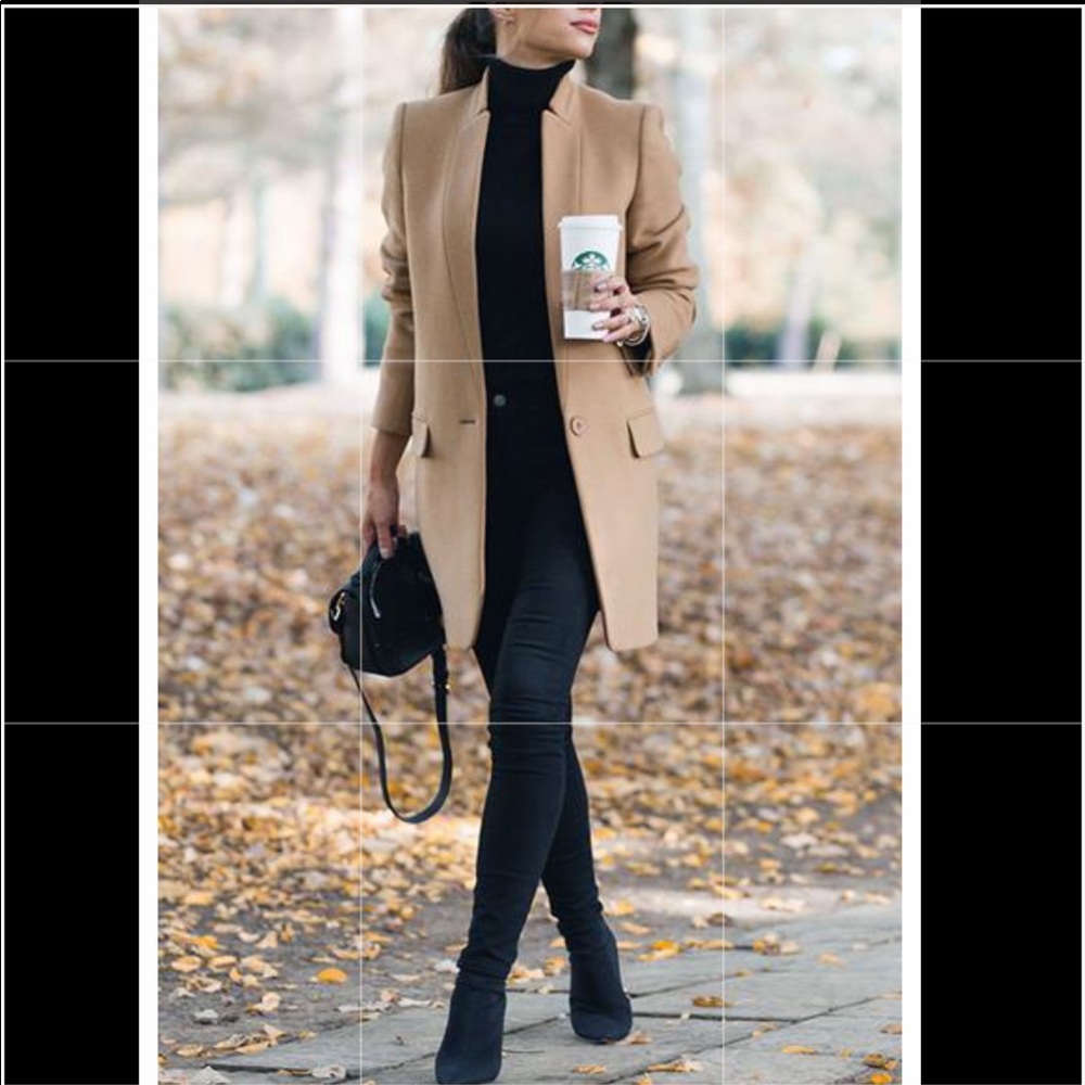 Tan Pea Coat